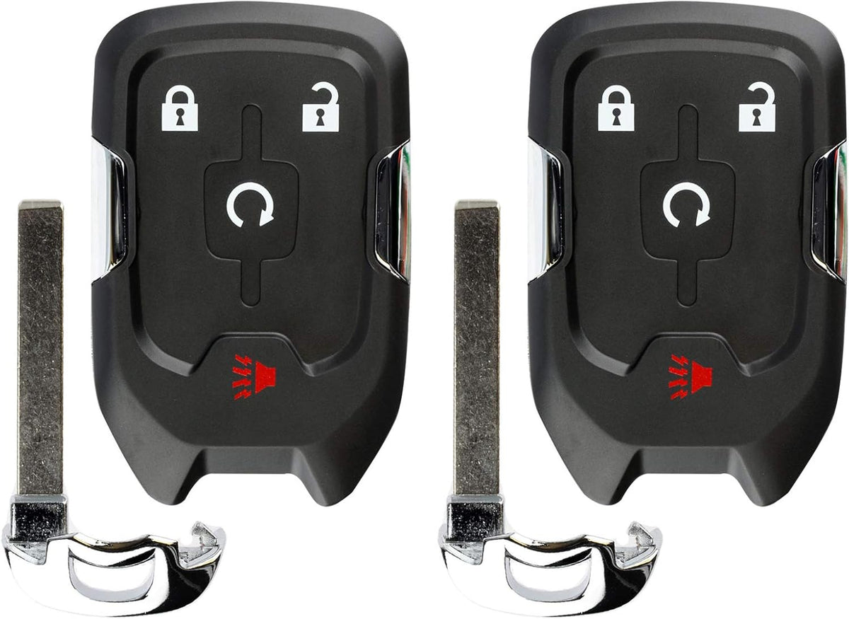 Keyless Entry Remote Start Car Key Fob Pack of 2 C63069