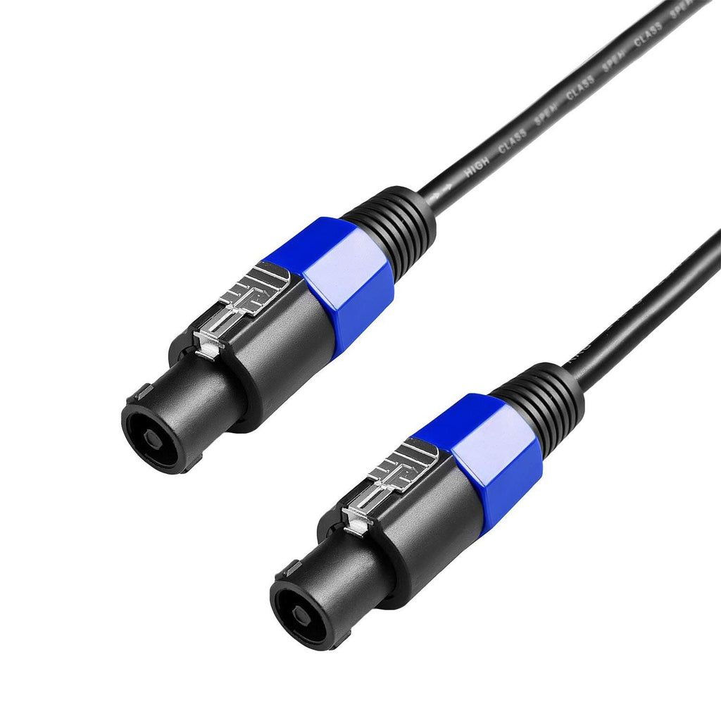 100 Feet Speakon to Speakon Cables Wire Speaker Audio Amplifier Cord 7mm with Twist Lock F1942