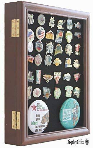 Pin Medal Display Case Shadow Box with Glass Door R947