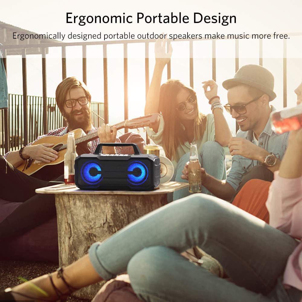 IPX6 Waterproof Portable Wireless Speaker with Microphone V5879