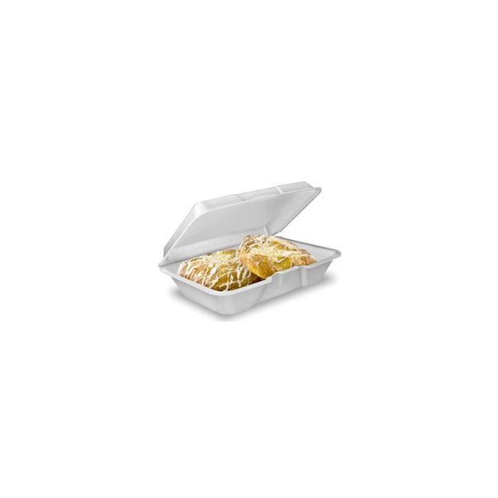 White Foam Hinged Lid Container K304188