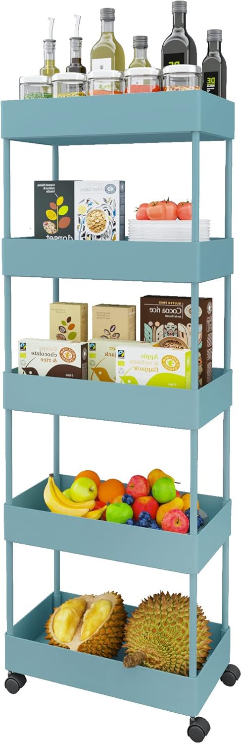 5 Tier Rolling Storage Cart Q4797