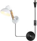 Solid Wood Metal Wall Lamp White F324884