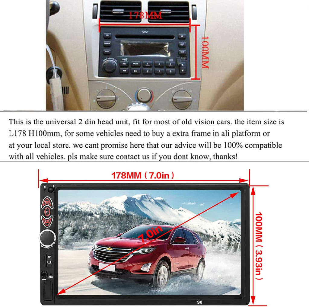 7 Inch Touchscreen Double Din Car Stereo K232362