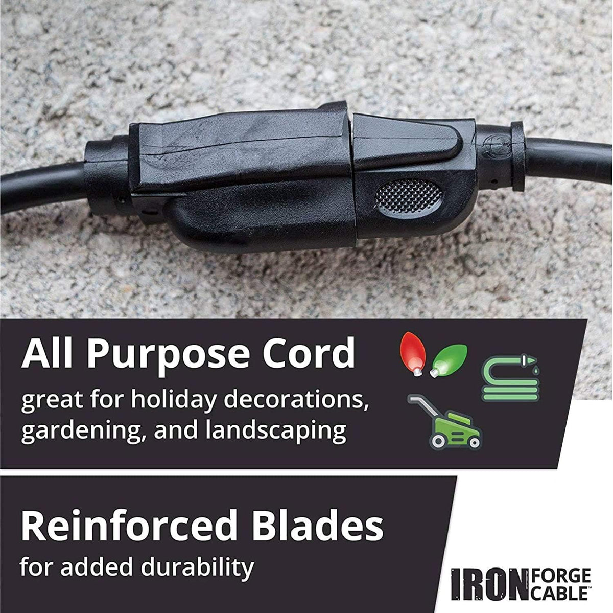 75 Ft Black Outdoor Extension Cord C879425