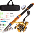 12 FT Carbon Fiber Telescopic Fishing Rod and Reel Combo with Carrier Bag C5220