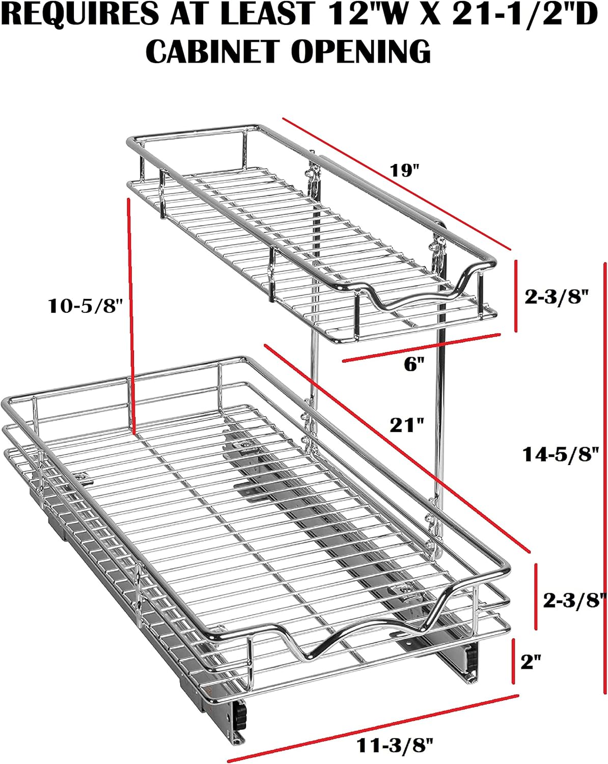 Pull Out Cabinet Organizer Sliding Shelf O21423