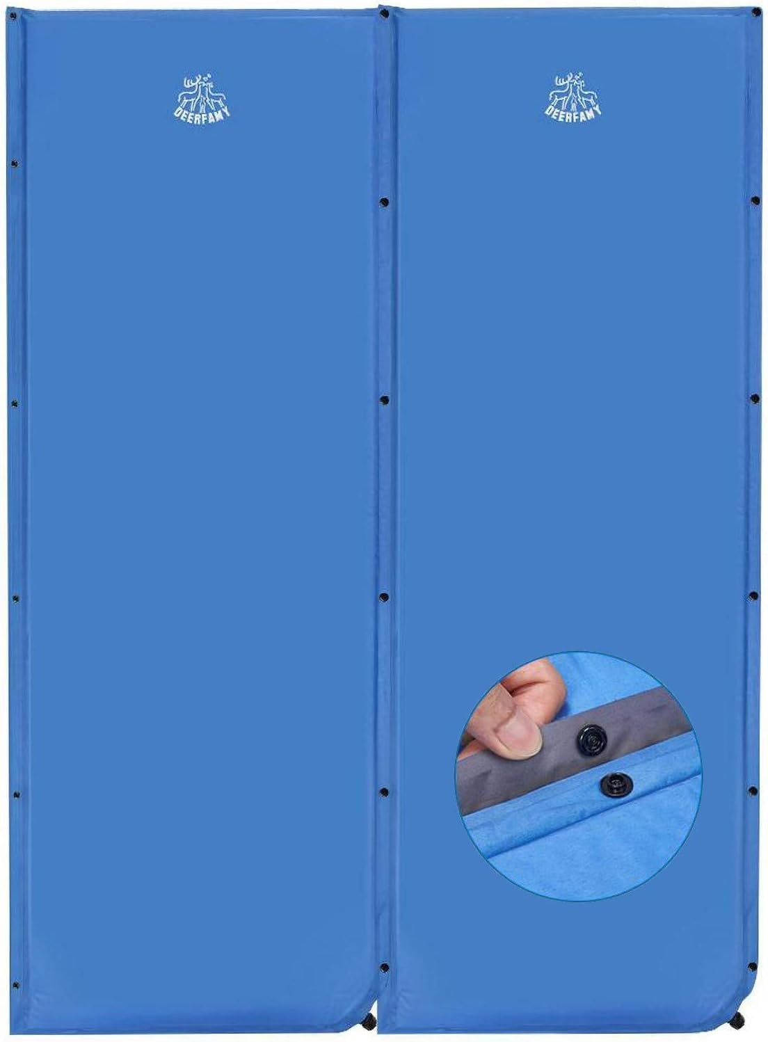25 Inch Self Inflating Sleeping Foam Pad Camping Mat 4 R-Value Blue 1 Pack G990642