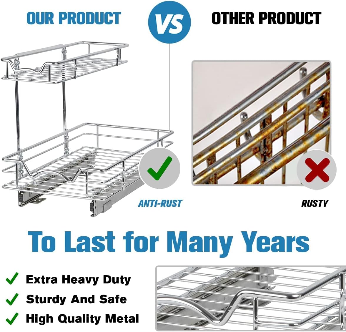 Pull Out Cabinet Organizer Sliding Shelf O21423