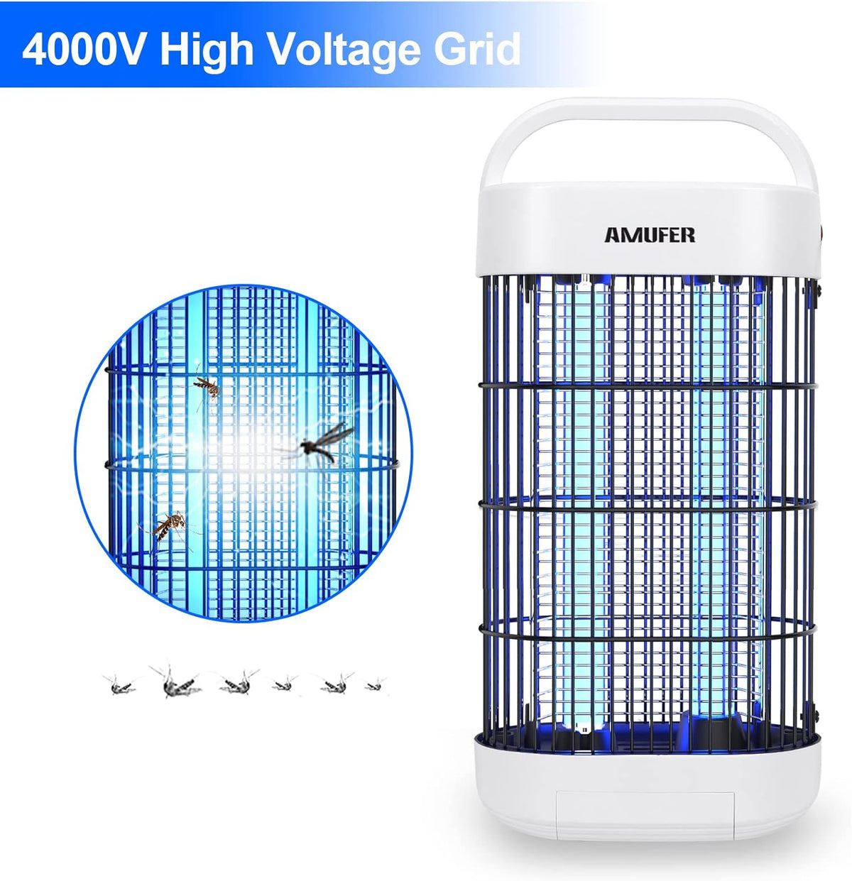 4000V 18W UV Electric Bug Zapper Pack of 2 V851