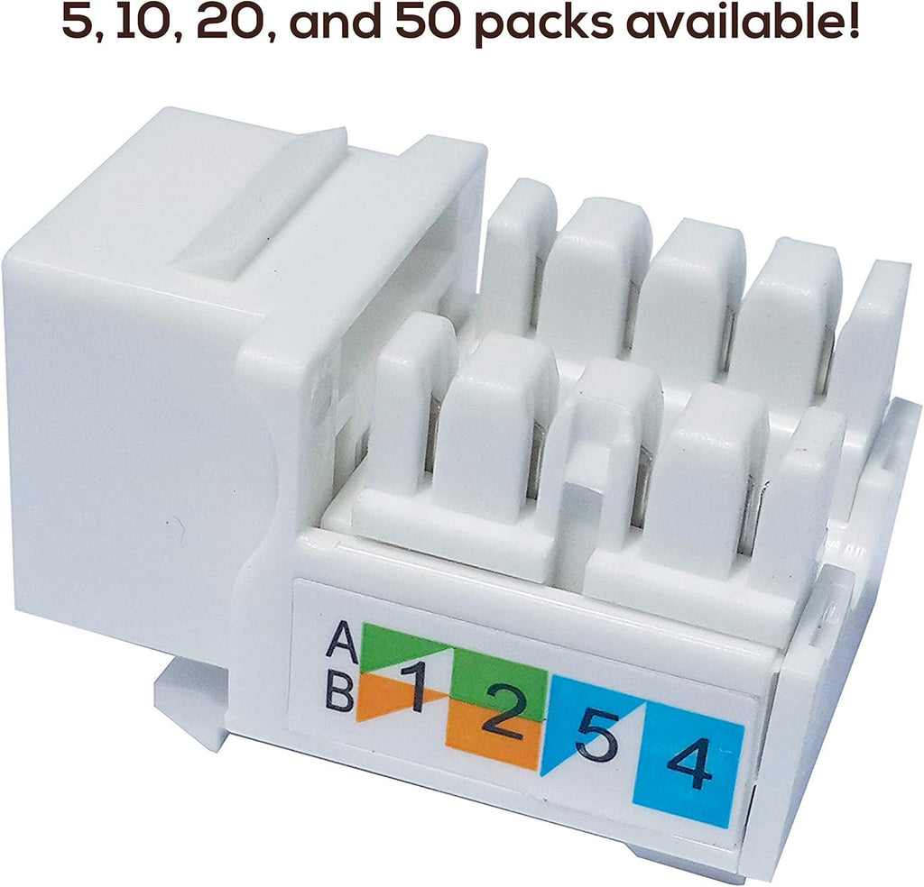 50-Pack Cat6 Keystone Jack D68542