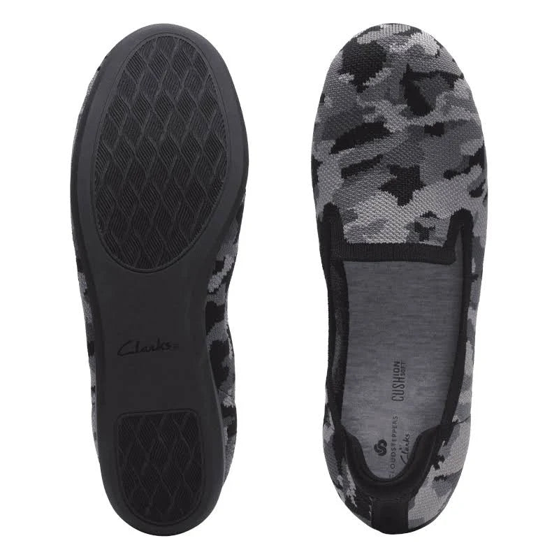 Black Camo Knit Shoes Y959