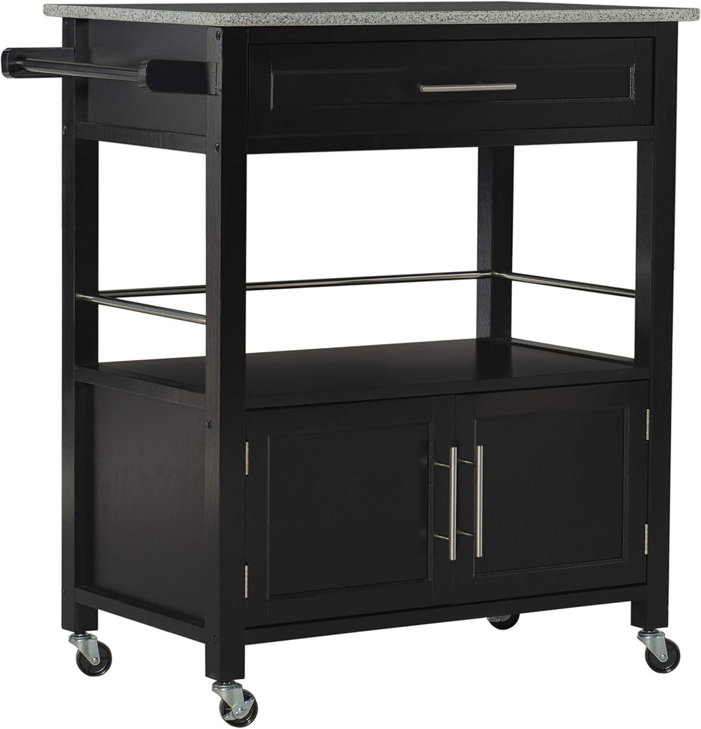 Black Kitchen Cart B7234