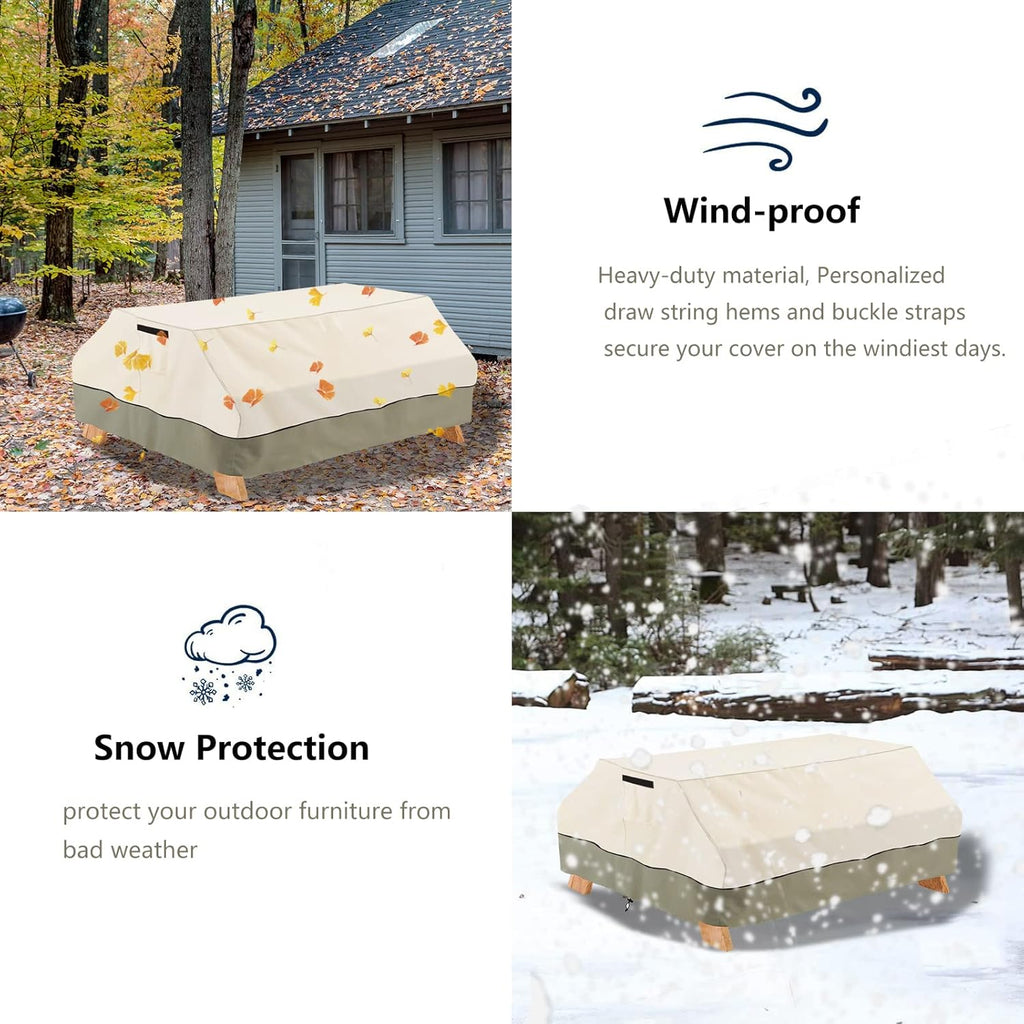 96 Inch Heavy Duty Waterproof Picnic Table Cover E137