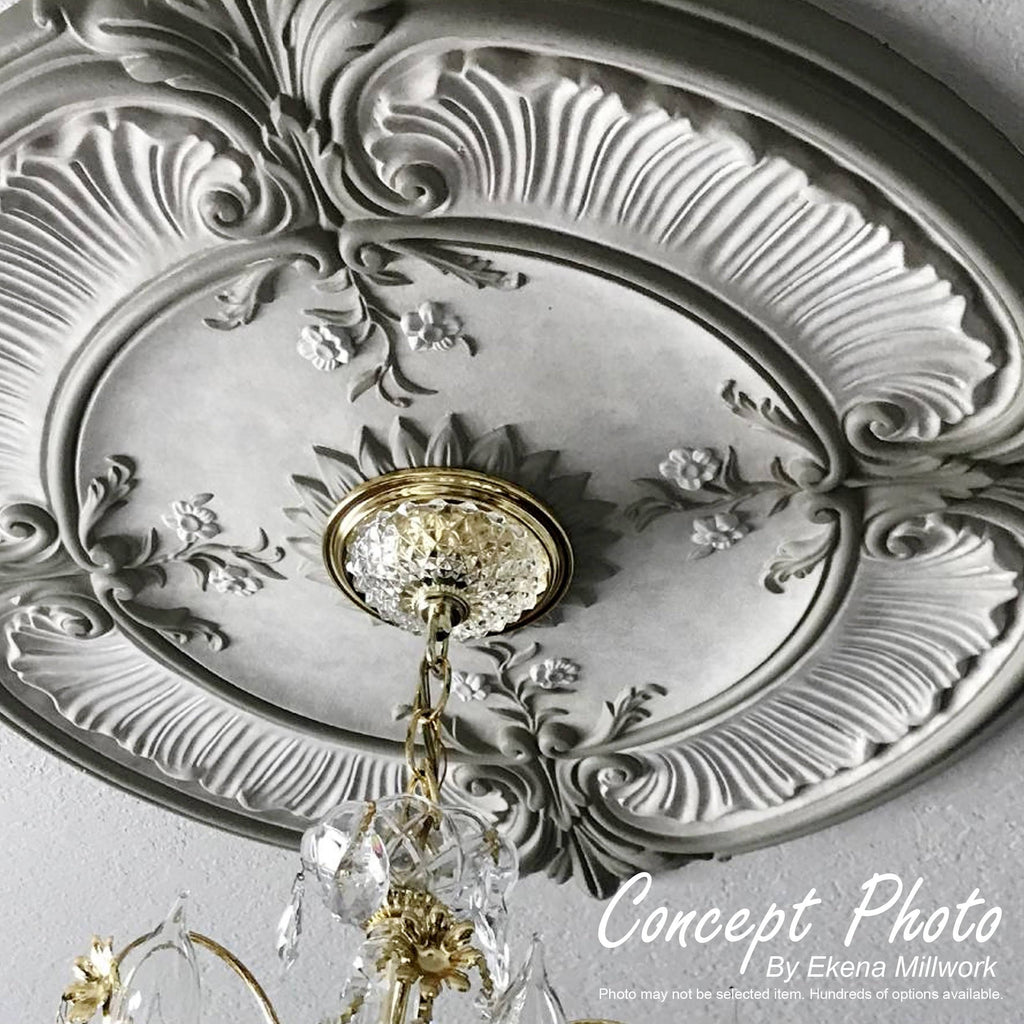 Ribbon with Bow Ceiling Medallion N9609