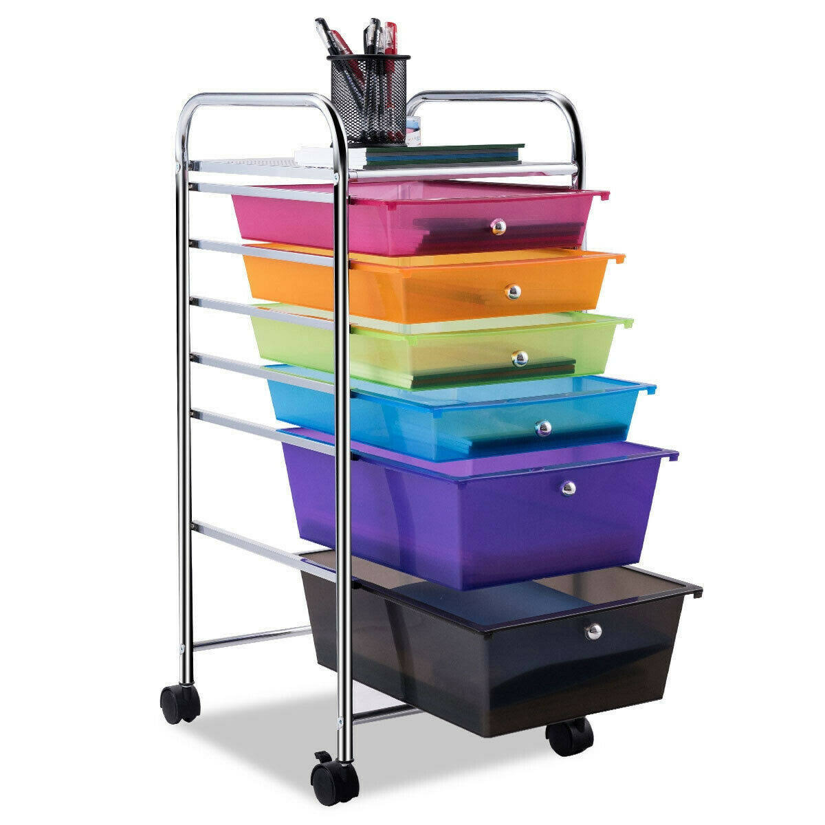 6 Drawers Rolling Storage Cart O7576