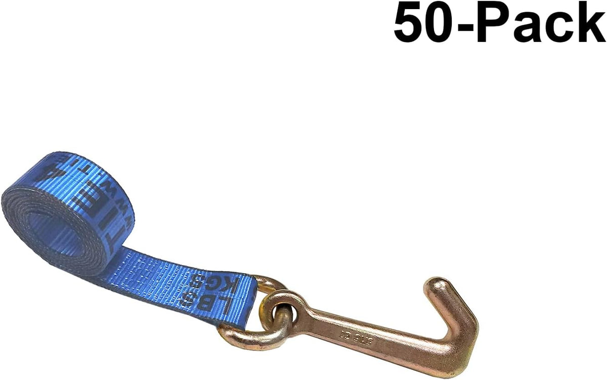 2 x 10' Mini J Hook Lasso Car Straps 4 Pack Yellow Y208865