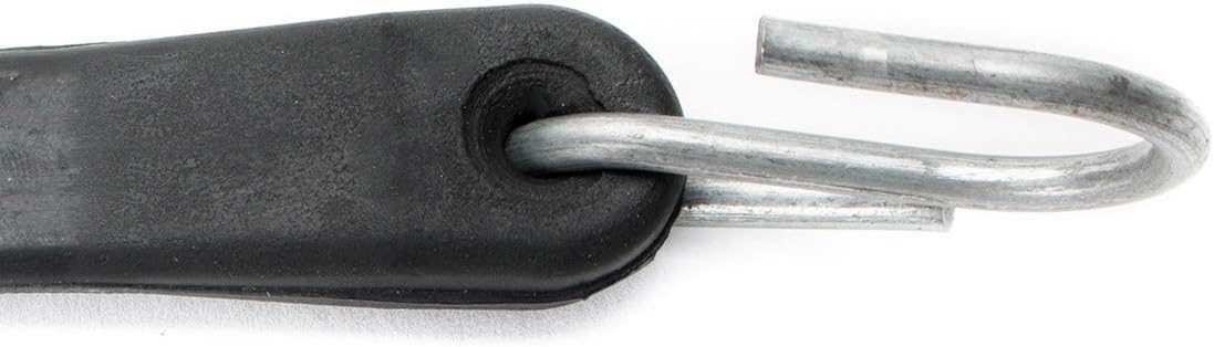 50 Pack 9" Natural Rubber Tarp Straps with Metal S-Hooks H3084