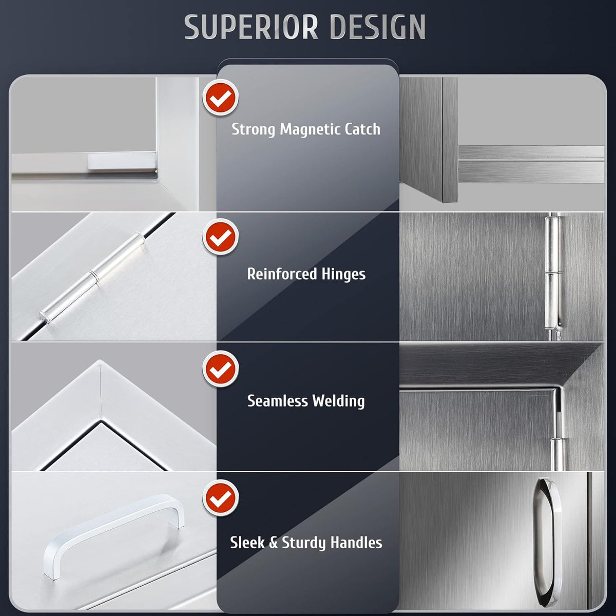 Weatherproof 304 Stainless Steel Single Access Doors H761286