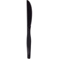 Heavy Mediumweight Black Plastic Cutlery Knives 1000/Carton H549372