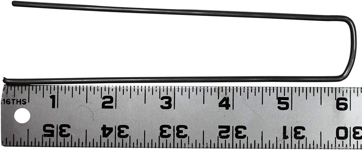 Galvanized 6 Inch 11 Gauge Steel Garden Landscape Staples I37877