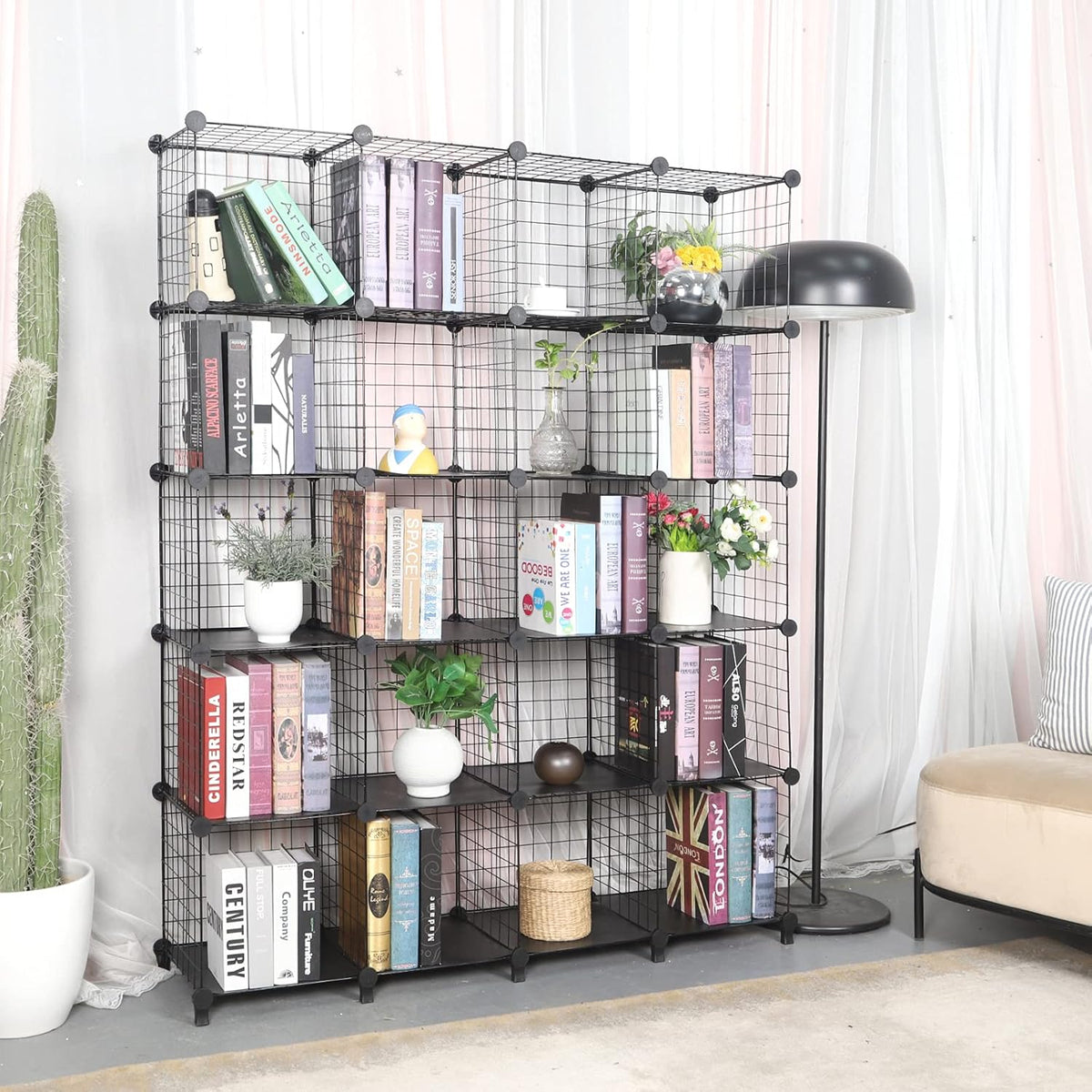 20 Cube Wire Storage Organizer Shelves M5579