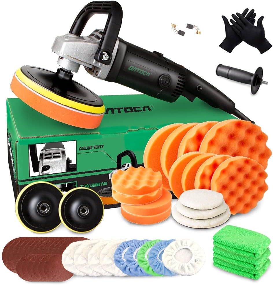 7 Inch 1200W Variable Speed Rotary Car Polisher S677735