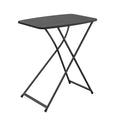 Black Plastic Adjustable Height Folding Utility Table Y931291