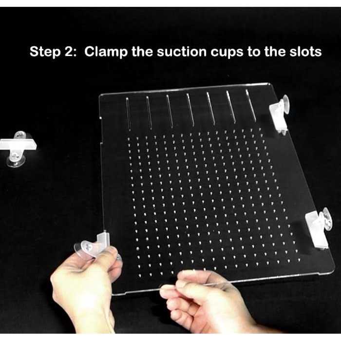 Acrylic Aquarium Divider Kit with Suction Cups S261869