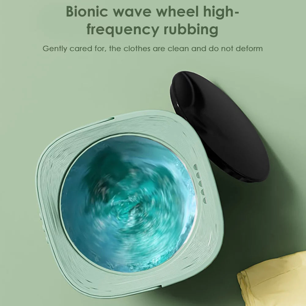 Foldable Portable Mini Washing Machine 8L Green V3055