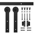 60-in Matte Black Interior Barn Door Kit B163109