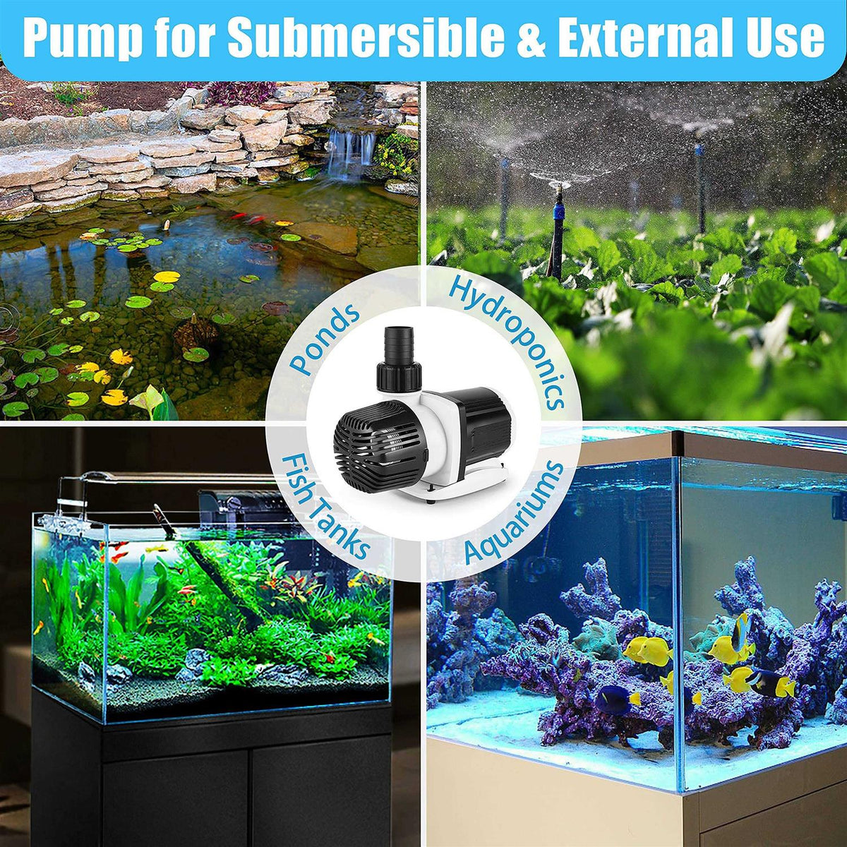 1050GPH Controllable Aquarium Pump with Controller E219887