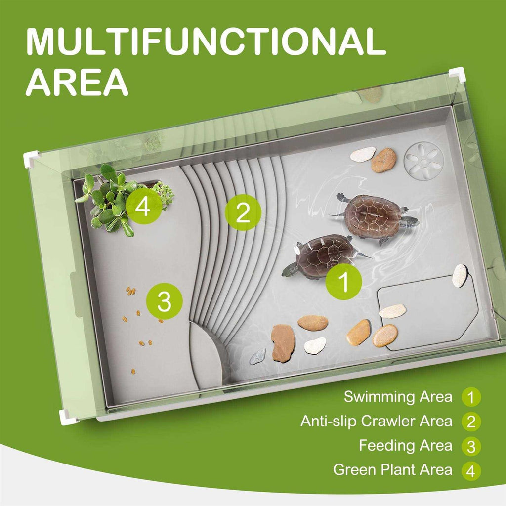 Acrylic Aquatic Turtle Tank Habitat Starter Kit M873628