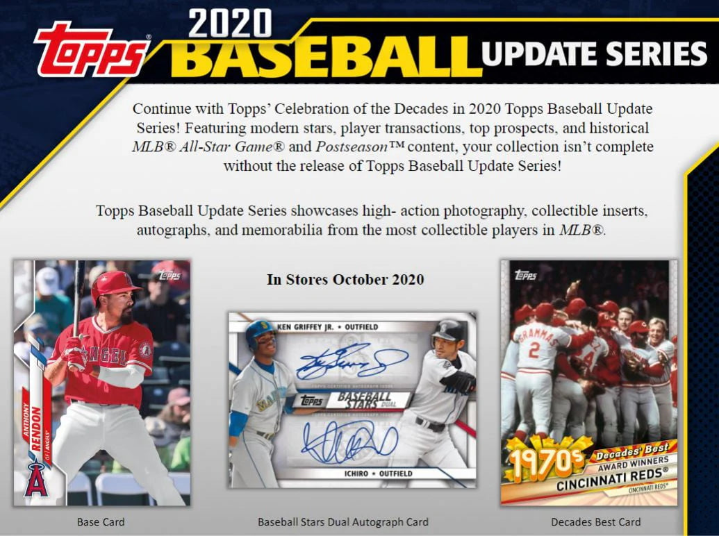 2020 MLB Baseball Trading Cards Blaster Box 98 Cards V3479