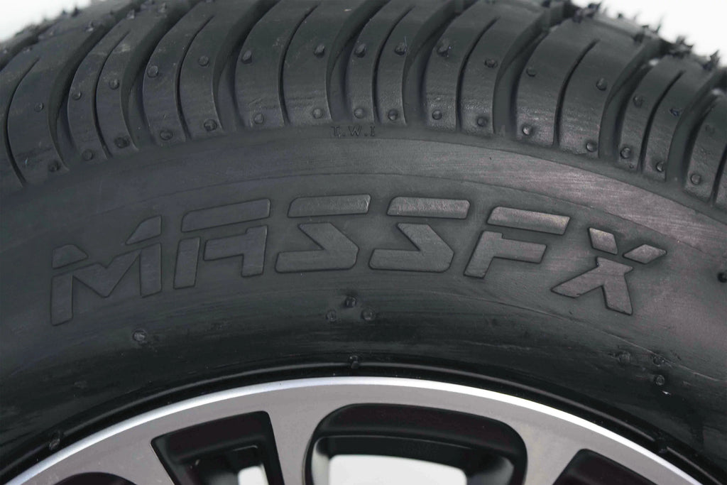 205/50-10 Golf Cart Turf Tire & Black Wheel Kit 2 Pack Q504320