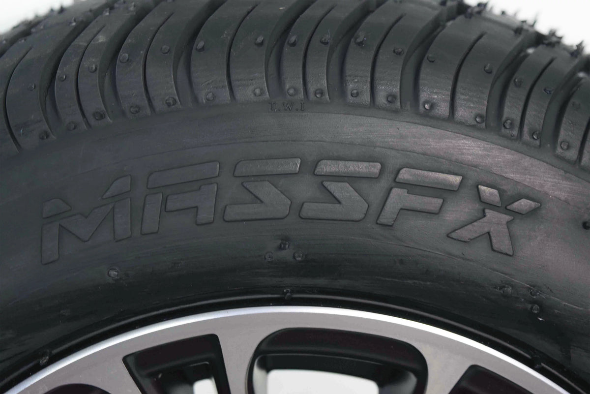 205/50-10 Golf Cart Turf Tire & Black Wheel Kit 2 Pack Q504320