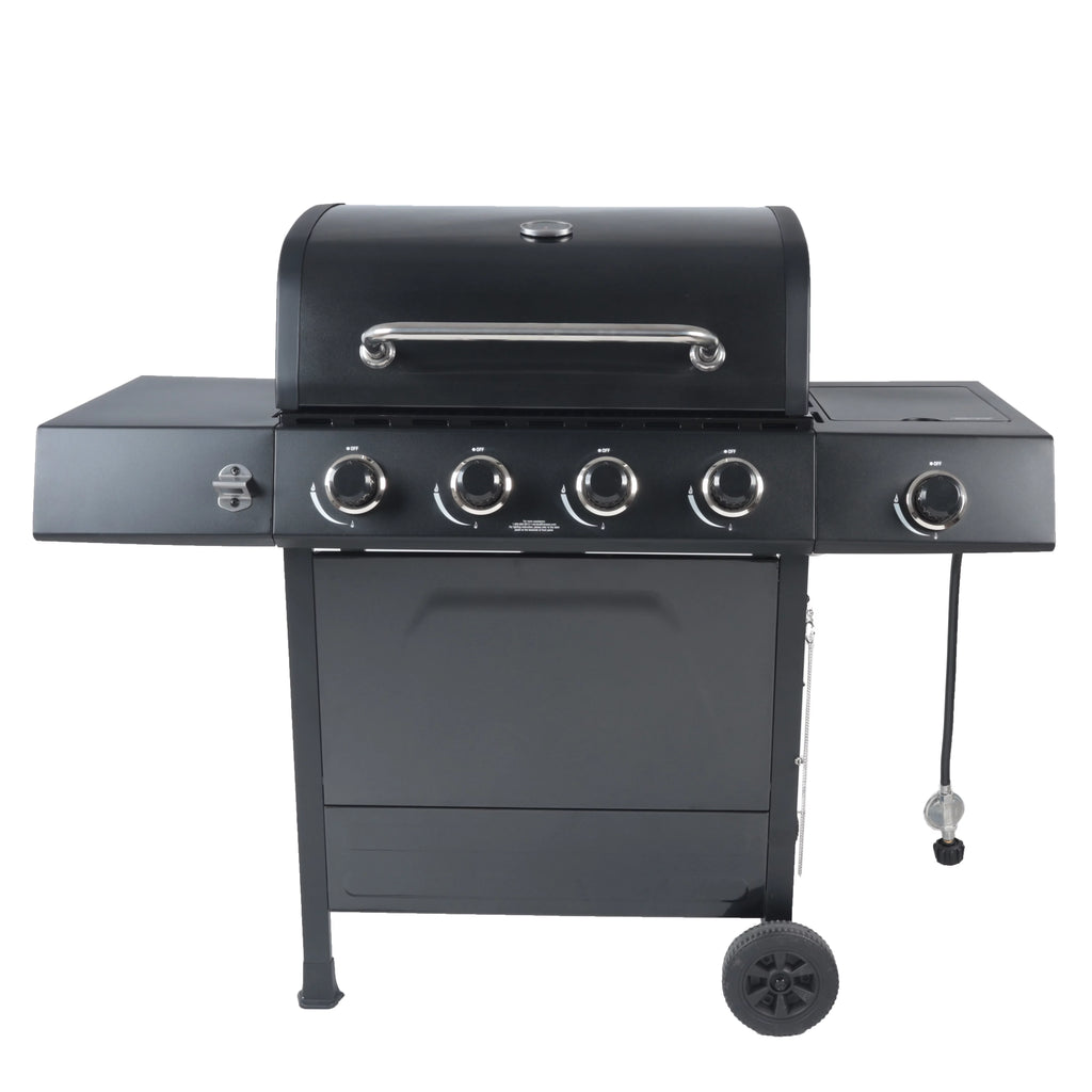 4-Burner Propane Gas Grill with Side Burner N602