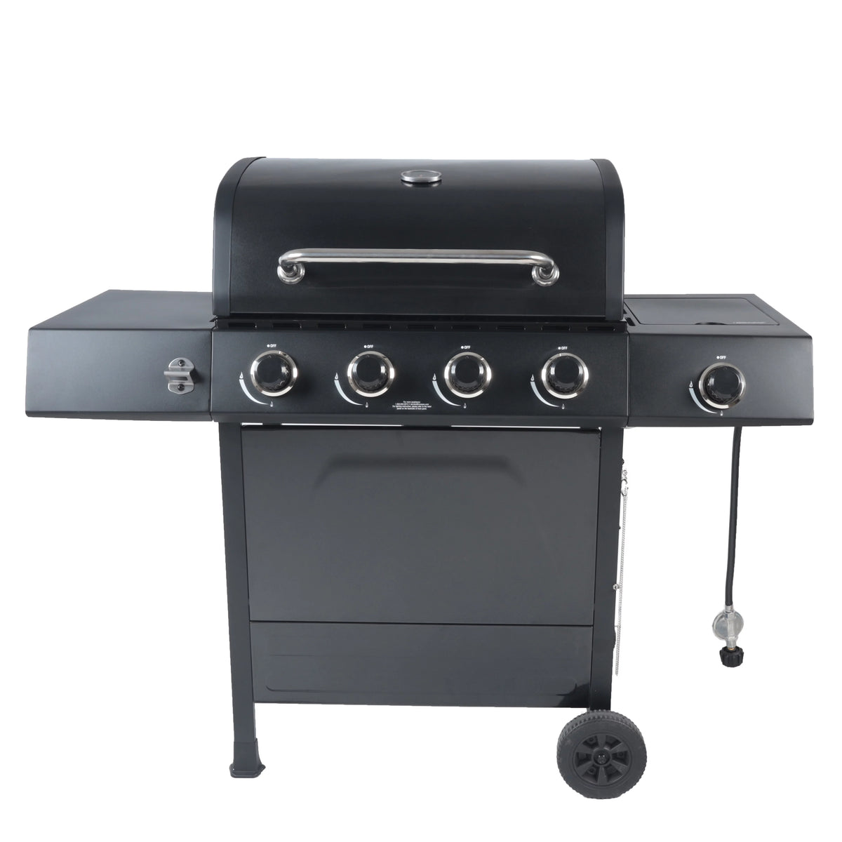 4-Burner Propane Gas Grill with Side Burner N602