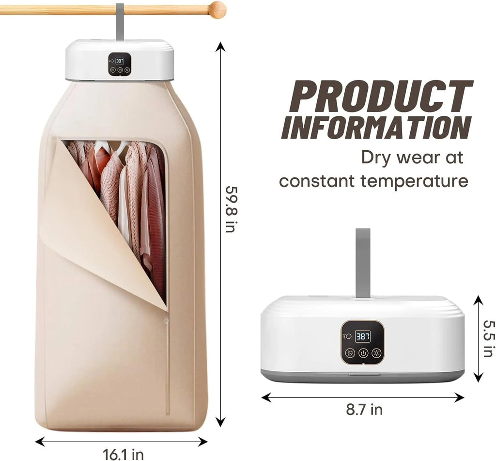 Portable Compact Clothes Dryer with Timer P698