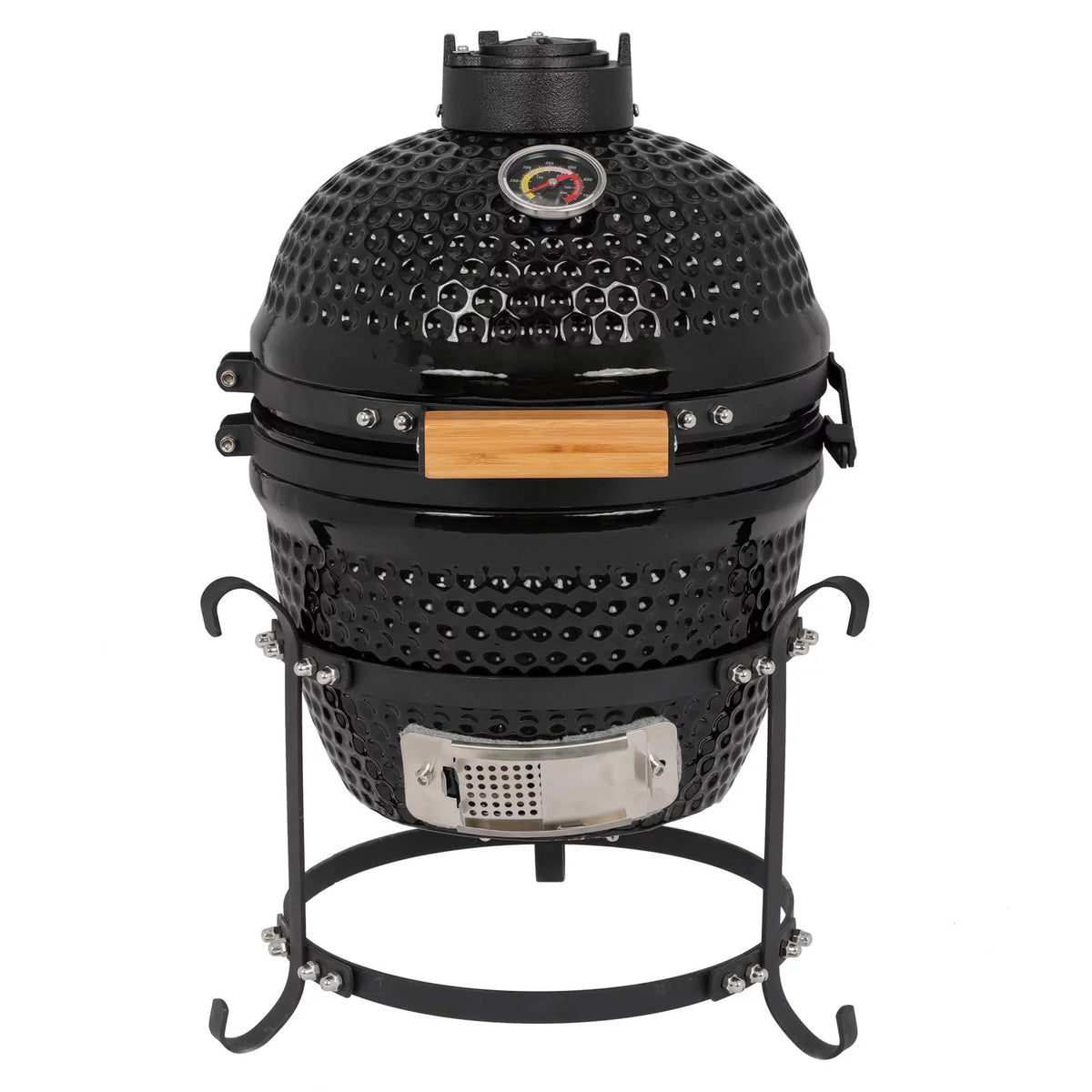 13in Round Ceramic Charcoal Grill Black F370782