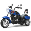 6V Kids Ride On Motorcycle 3 Wheel Trike with Headlight White P287953