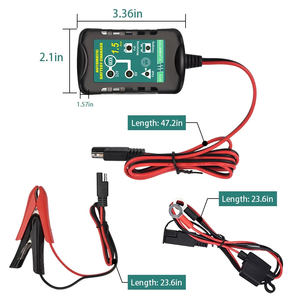 12V 6V 800mA Automatic Battery Charger U813
