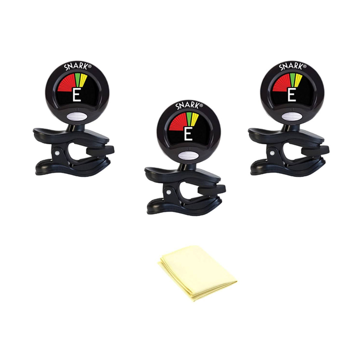Clip-On Tuner for Guitar, Bass & Violin 3-Pack W9754