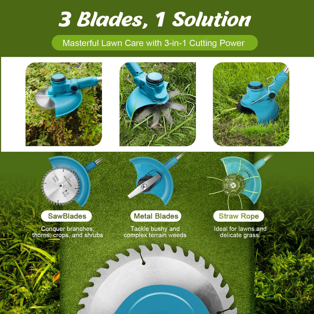 Cordless Electric String Trimmer & Edger 3 in 1 J845800