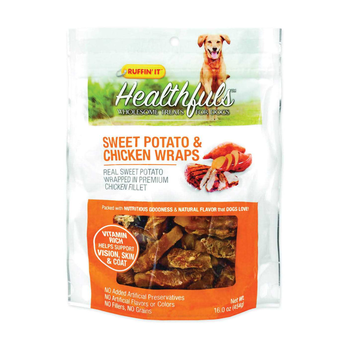 Sweet Potato & Chicken Wraps Dog Treats 16.0 oz X2917