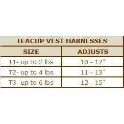 Teacup Gingham Dog Harness Vest G899621