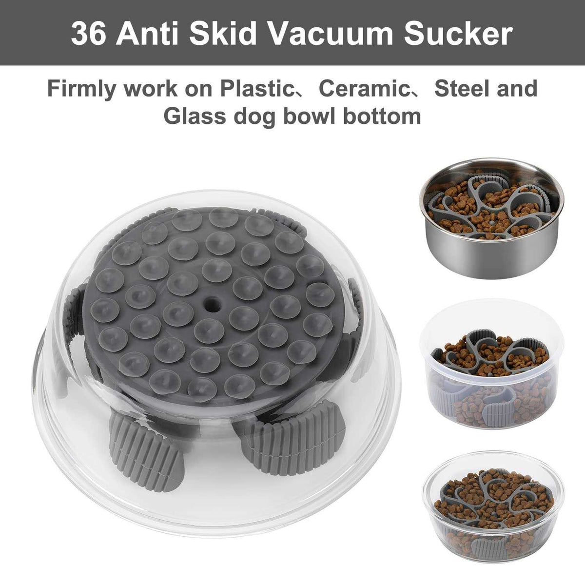 Silicone Spiral Slow Feeder Dog Bowl G44529