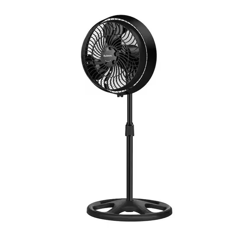 16 in. Oscillating Misting Stand Fan Black 3 Speed with Adjustable Height Y819176