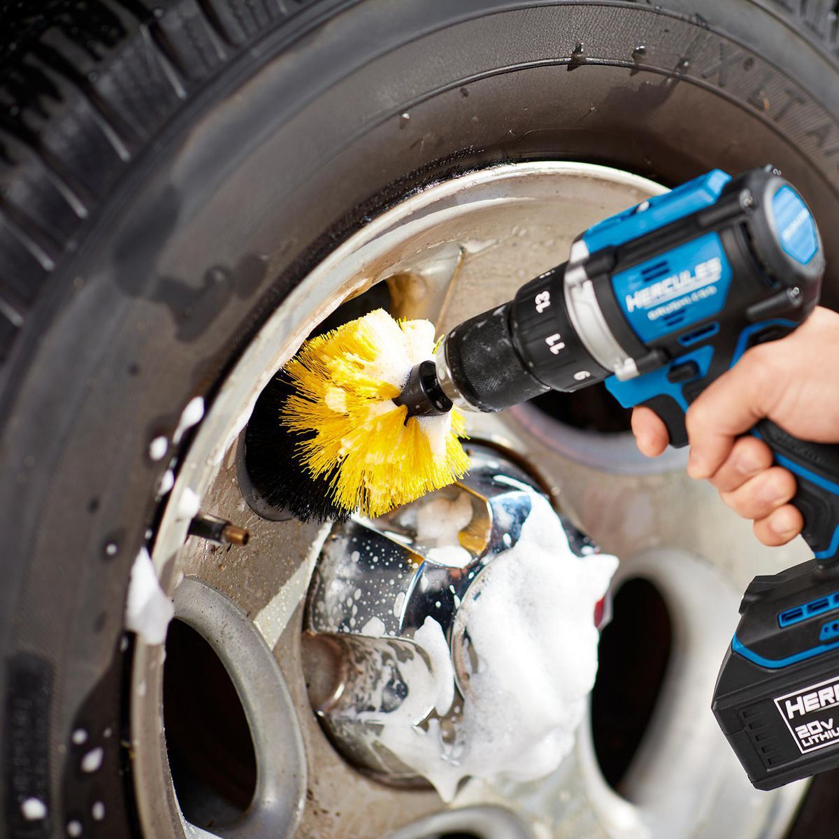 Power Drill Brush Detailing Kit, 5-Piece T469