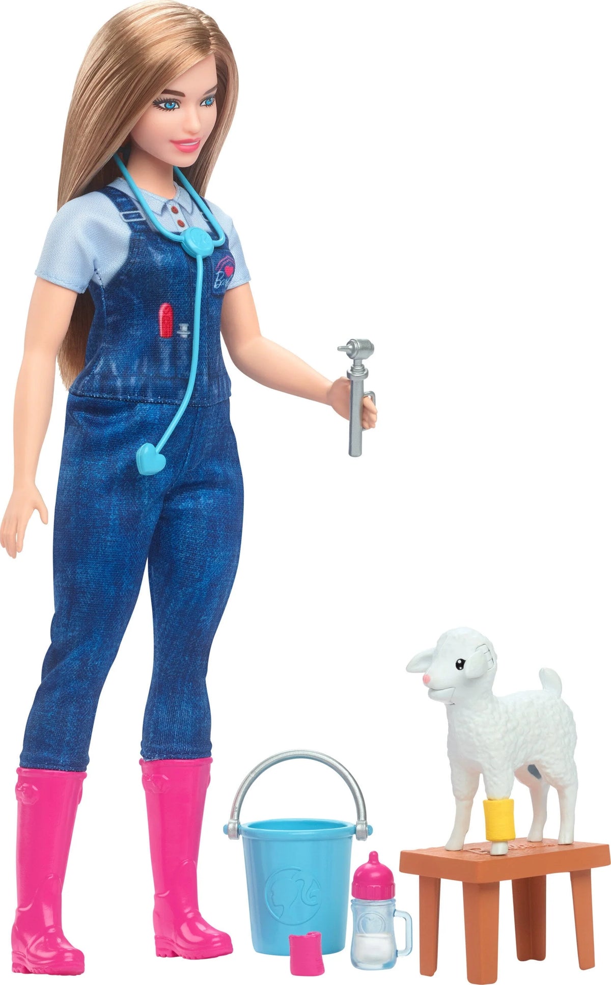 Farm Vet Doll & 10 Accessories L65122